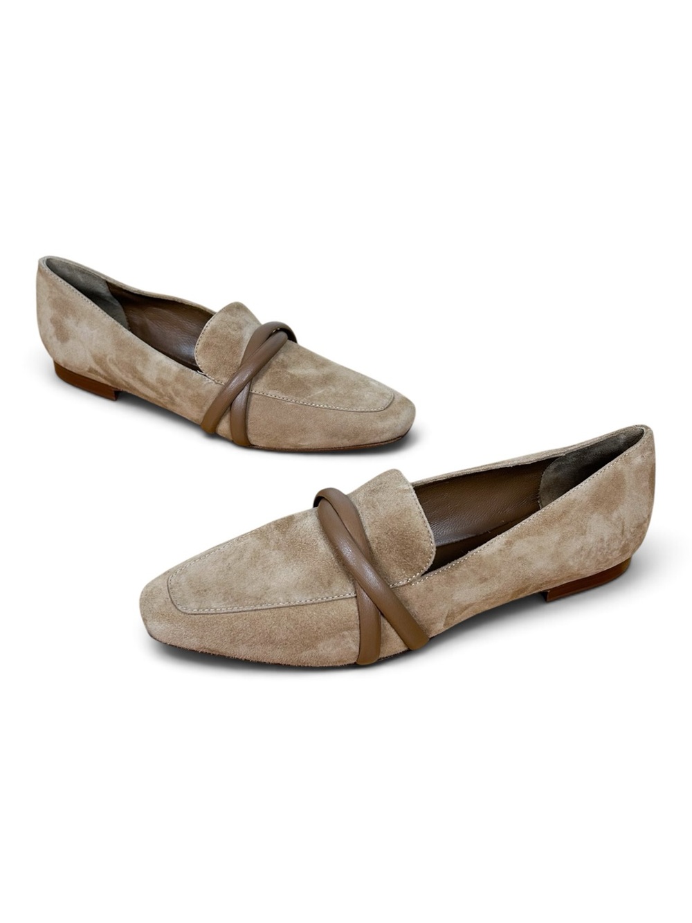 M Gemi Brenda Suede Loafers in Tan - Picture 2 of 7